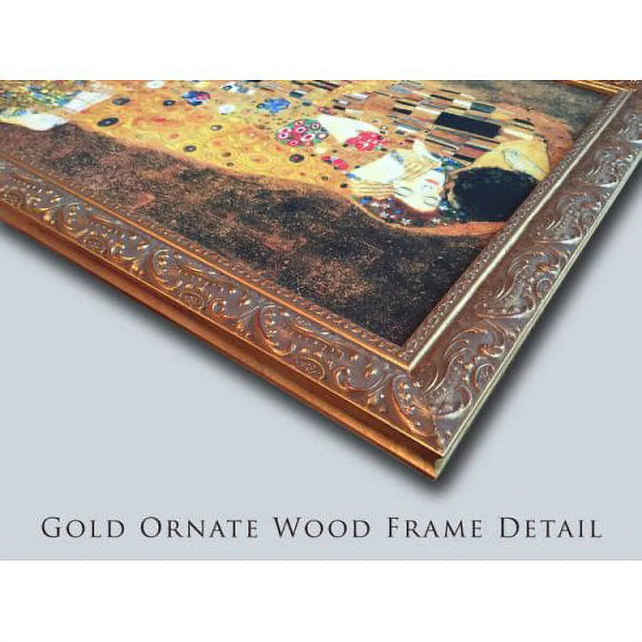 Gold Ornate Wood Framed Art Print Z594