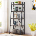 Industrial 5 Tier Ladder Bookshelf (Dark Gray Oak) J53398