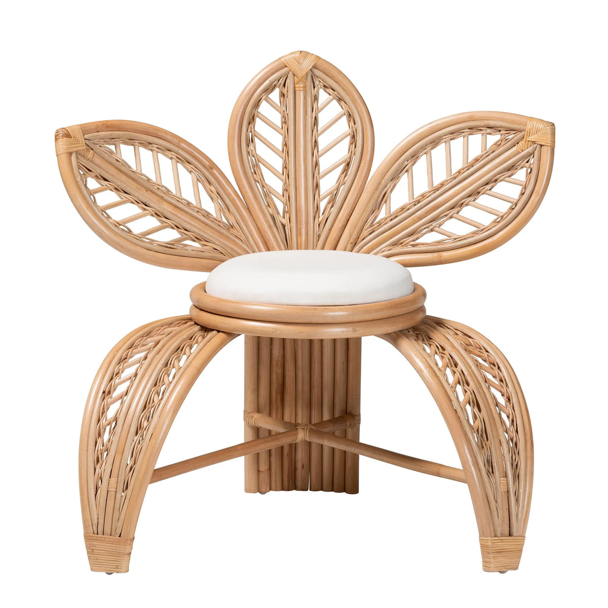 Natural Rattan Leaf Accent Chair N669478