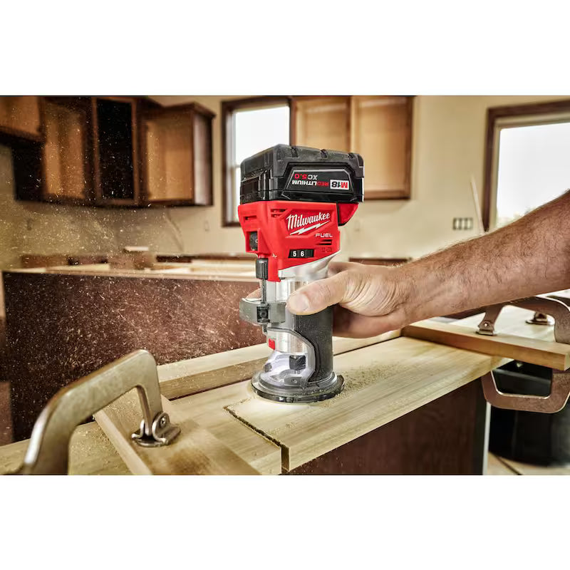 18V Lithium-Ion Brushless Cordless Compact Router with 5.0 Ah Battery H9207