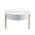 Round Wooden Coffee Table with Hidden Storage T9536