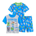 3-piece Poly Pajama Shorts Set B65962