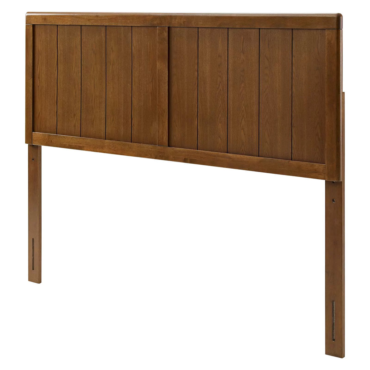Full Size Brown Walnut Wood Headboard N227535