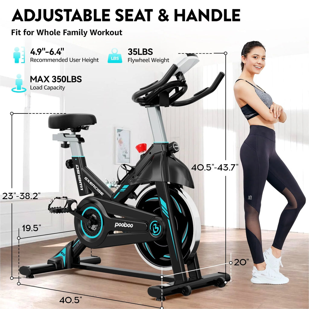 Indoor Cycling Bike Magnetic Stationary Exercise Bike J5738