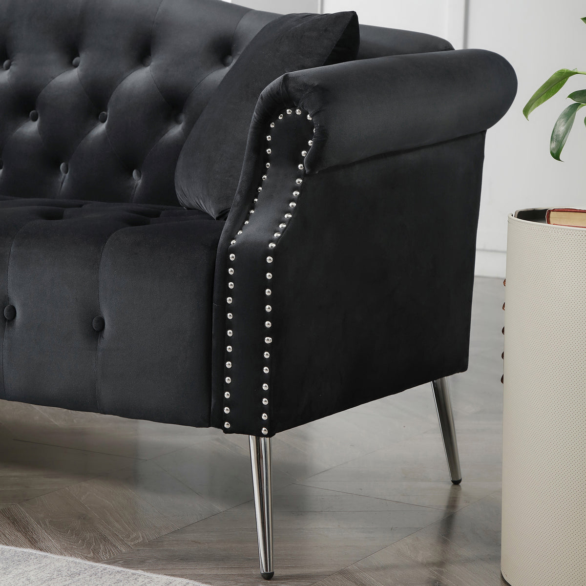 Velvet Chesterfield Loveseat P3300