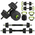 Adjustable 66LBS 88LBS 4 in1 Dumbbell Barbell Kettlebell Set L5280