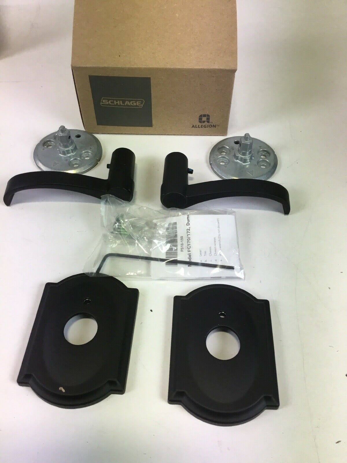 Black Non-Turning Lever with Camelot Trim J25000