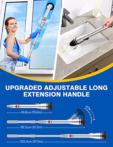 Cordless Electric Scrubber with 5 Brush Heads G341745