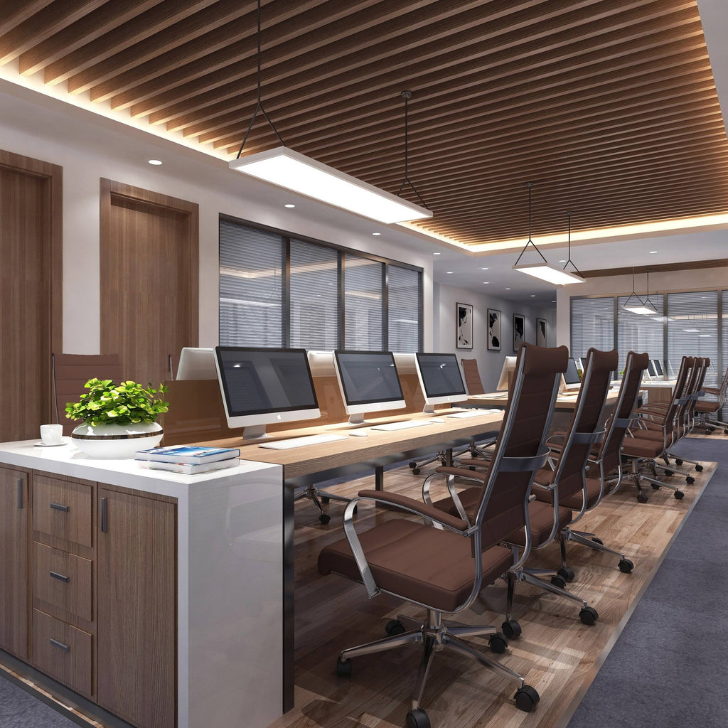 Modern White High Back Office Chair Ribbed PU Leather Manager Tilt Conference Room Computer Desk Boss Task Executive Boss X77934