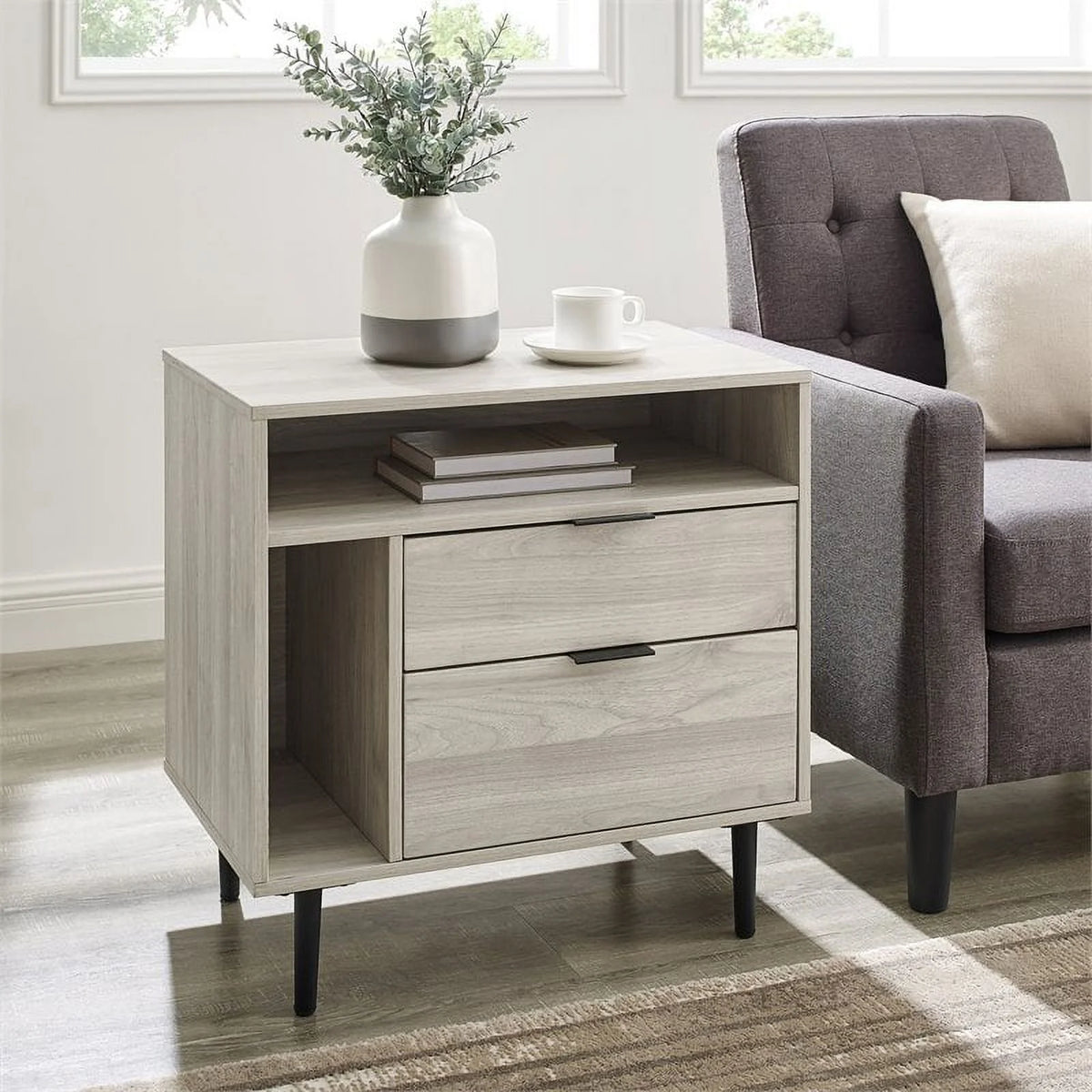 25" Birch Finish Nightstand J925148