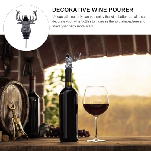 Creative Elk Head Wine Pourer Bottle Stopper G310