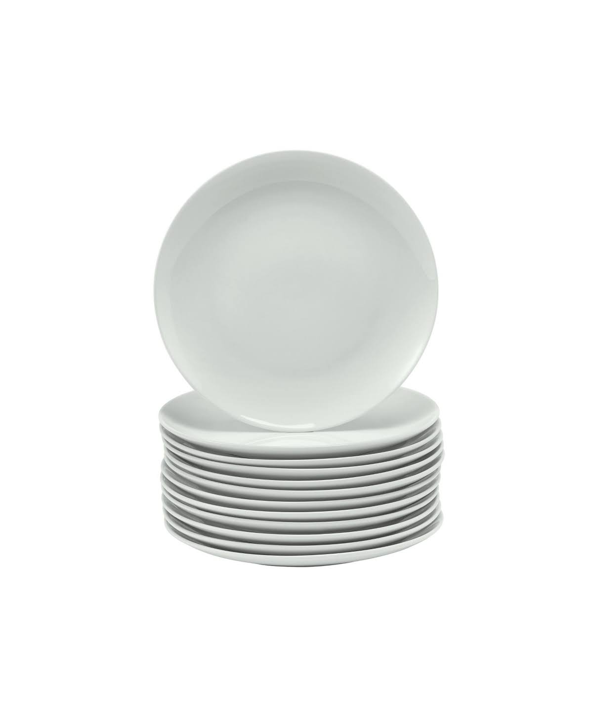 White Coupe Salad Plates, Set of 12 Q605931