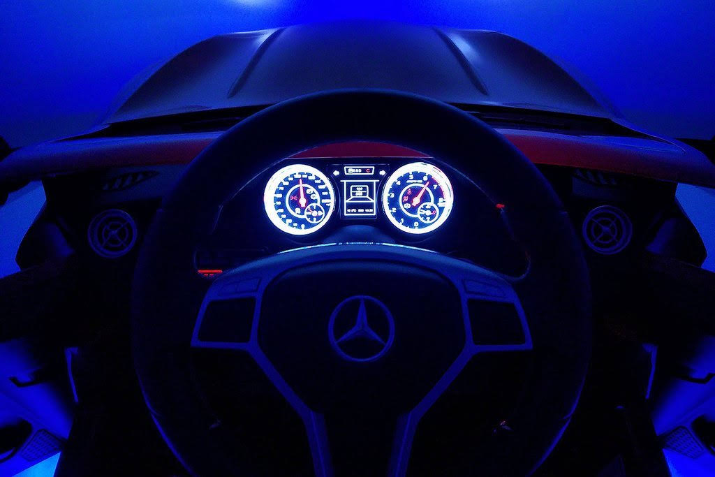 Licensed Mercedes CLA45 AMG Electric Kids Ride-On Car with Rubber Tires J593989